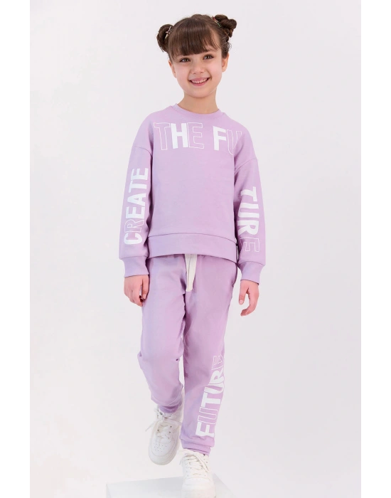 Rolypoly The Future Açık Lila Kız Çocuk Eşofman Takımı