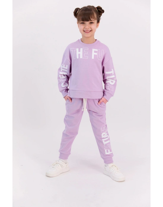 Rolypoly The Future Açık Lila Kız Çocuk Eşofman Takımı