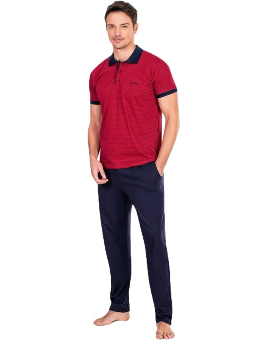 5483 Erkek Pijama Takımı - Bordo