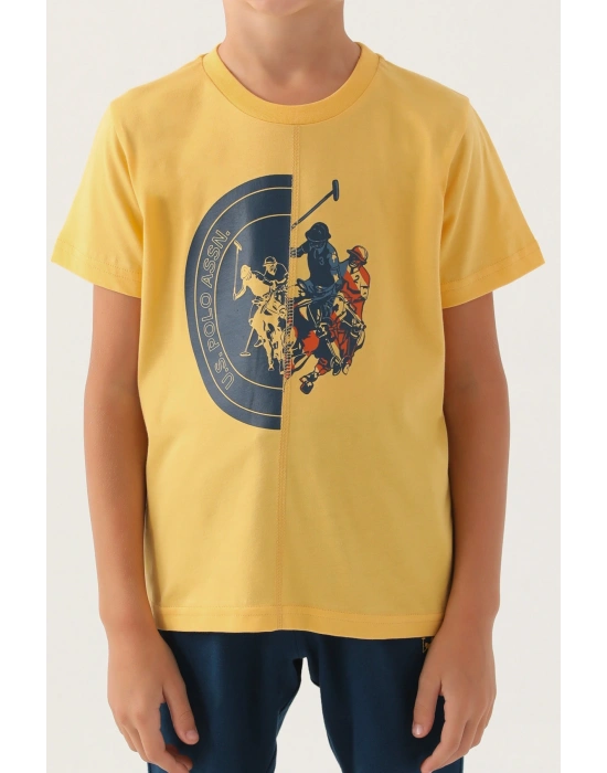 Us1747 Erkek Çocuk Ellipse Detailed Lisanslı T-shirt Şort Takım