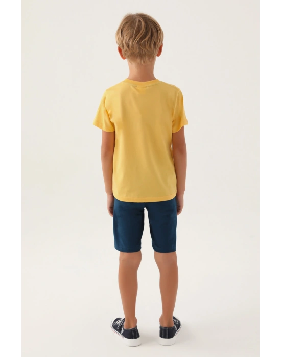 Us1747 Erkek Çocuk Ellipse Detailed Lisanslı T-shirt Şort Takım