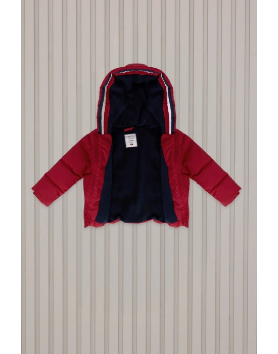 Erkek Bebek Kırmızı Bebek Mont