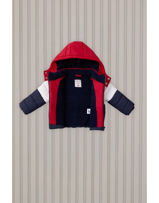 Erkek Bebek Kırmızı Bebek Mont