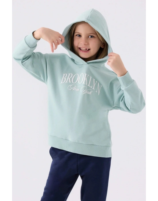 Kız Çocuk Beyaz Eşofman Takımı