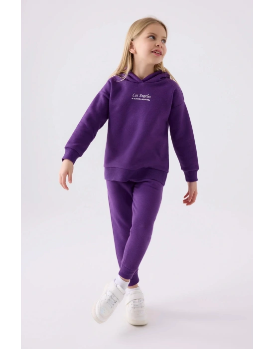 KIZ ÇOCUK EŞOFMAN TAKIM - MOR