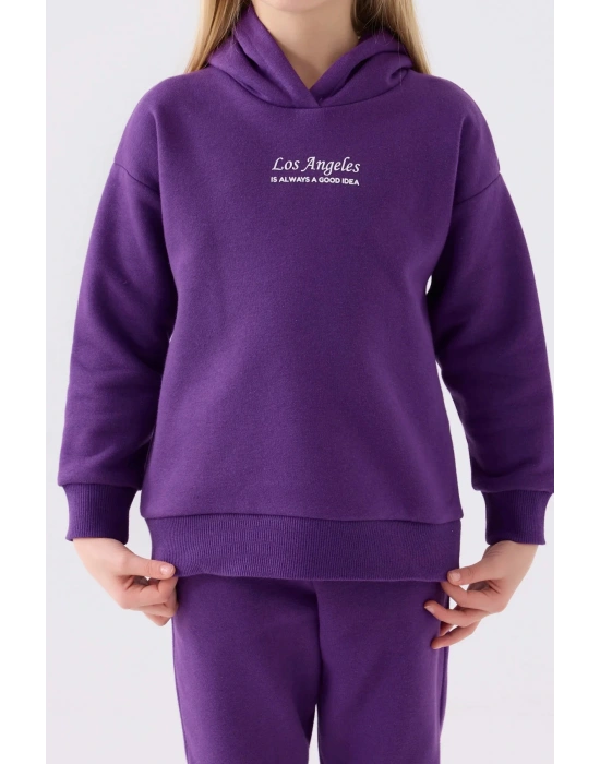 KIZ ÇOCUK EŞOFMAN TAKIM - MOR