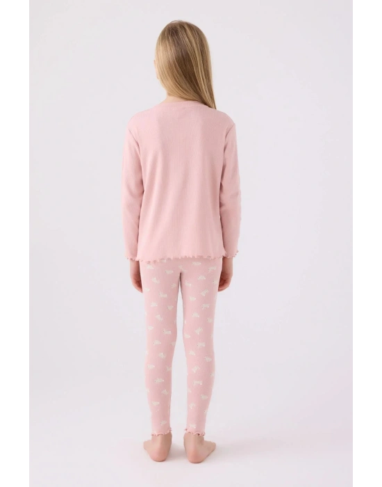 KIZ ÇOCUK İKİLİ TAYT TAKIM - SOMON