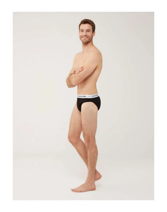 Erkek Lisanslı Uspa Siyah 3 Lü Slip