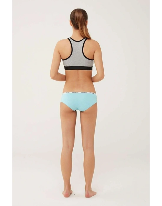 İç Giyim Kadın Mercan  Neon Yeşil  Turkuaz 3lü Boxer Şort L.2.0.1.L.0.30