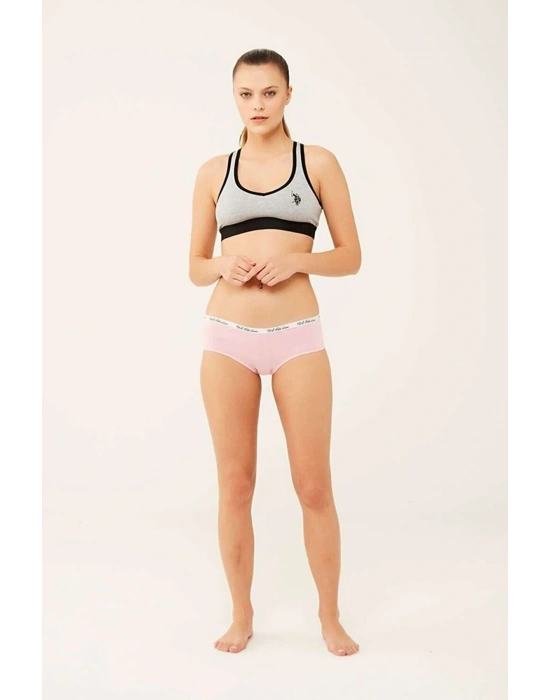 Kadın Pamuklu Likralı 3lü Çok Renkli Pembe - Sarı - Mint Şort Külot