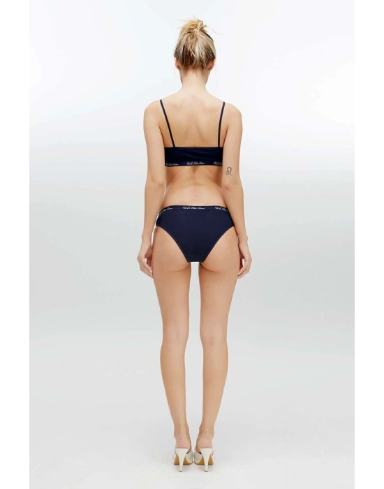 Kadın Lacivert Büstiyer Slip Takım 68000