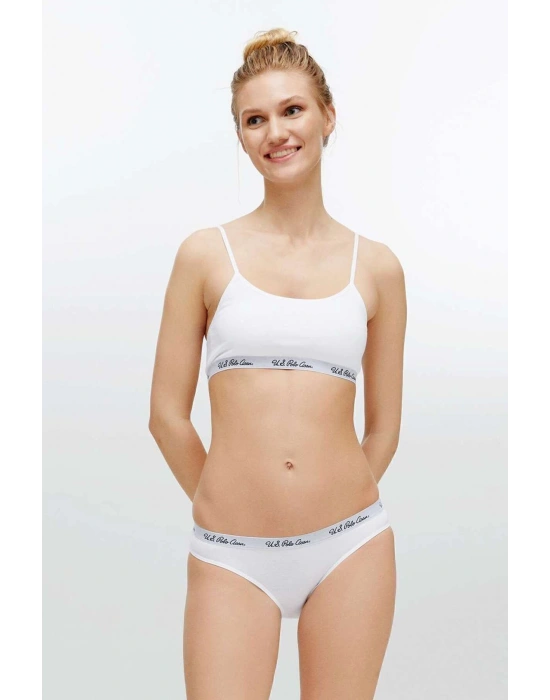 Kadın Beyaz Büstiyer Slip Takım 68000