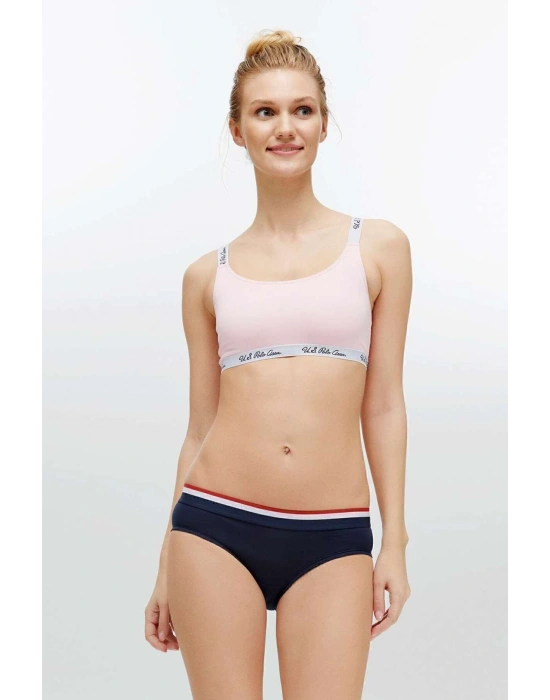 Kadın Pembe Çapraz Askılı Büstiyer 68001