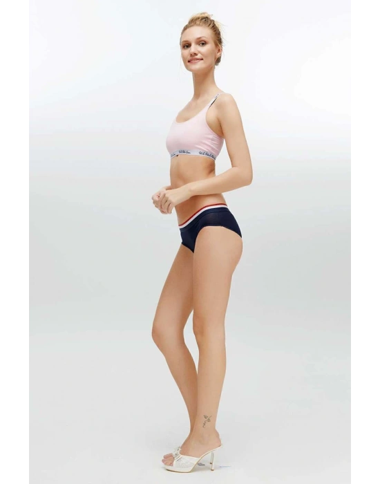 Kadın Pembe Çapraz Askılı Büstiyer 68001