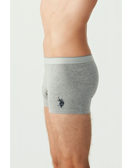 U.s Polo Assn. 80093 Erkek 2 Li Boxer-beyaz&grimelanj