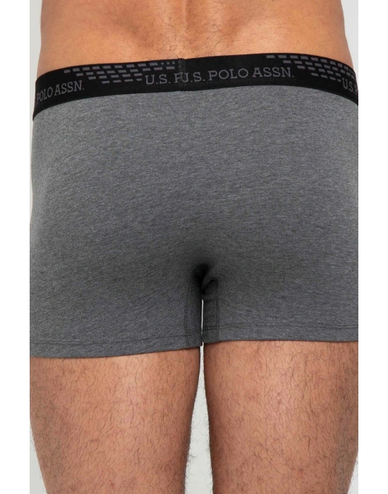 Erkek Antrasit Melanj - Siyah 2 Li Boxer