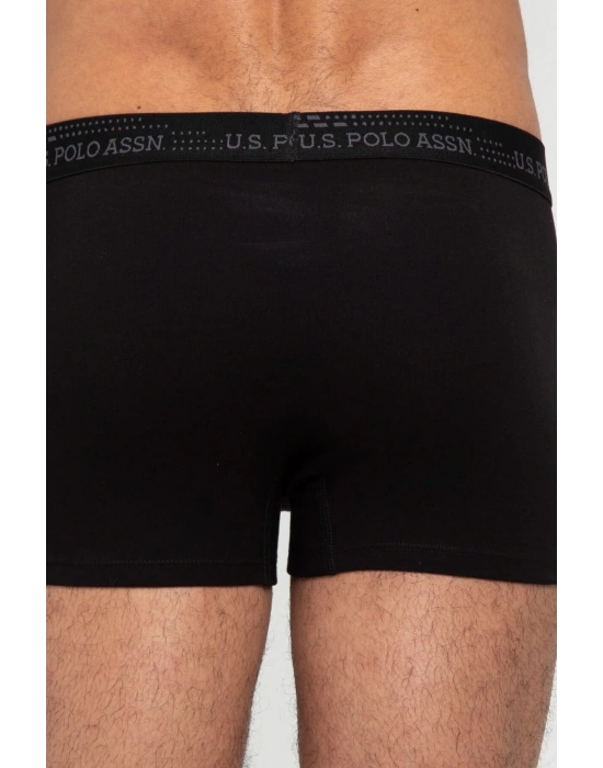 Erkek Antrasit Melanj - Siyah 2 Li Boxer