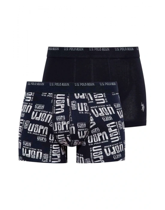 Erkek Lacivert - Baskılı 2 Li Boxer 80350ınt