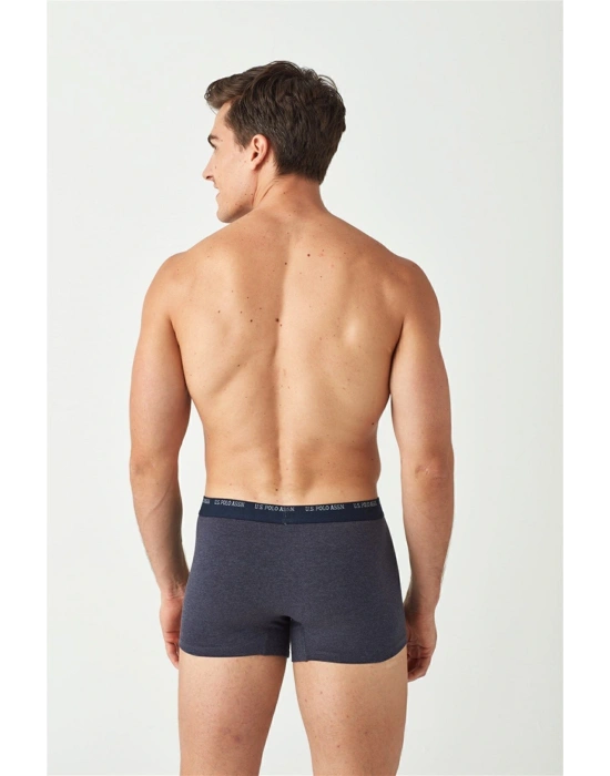 U.S. Polo Assn. Erkek Lacivert Melanj - Gri Melanj 2 Li Boxer
