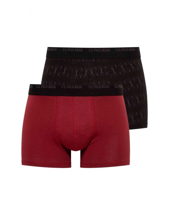 Erkek Siyah - Bordo 2 Li Boxer 82005