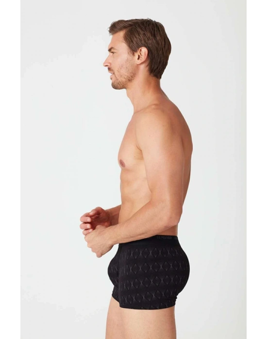 Erkek Siyah - Bordo 2 Li Boxer 82005