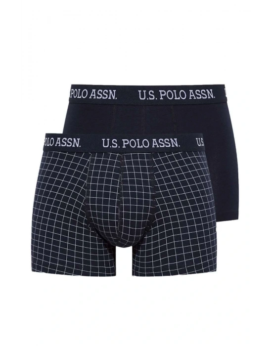 Erkek Lacivert - Lacivert Baskılı 2 Li Boxer 82006