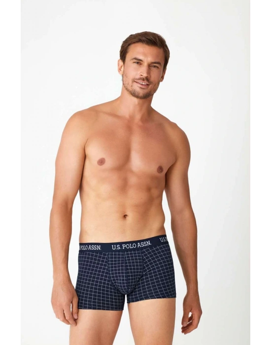 Erkek Lacivert - Lacivert Baskılı 2 Li Boxer 82006