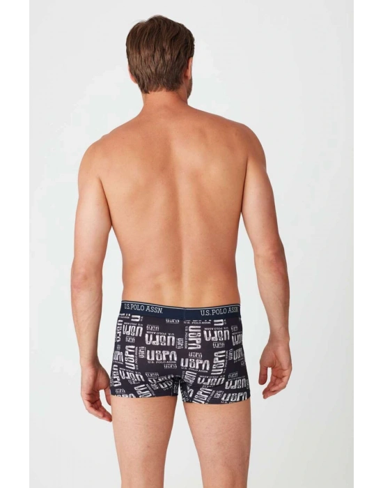 Erkek Lacivert Baskılı Tekli Boxer