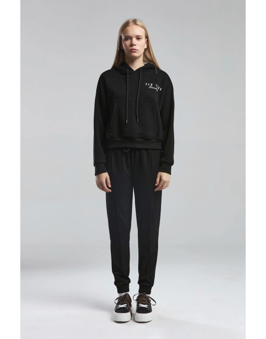 Kadın Siyah Sweatshirt