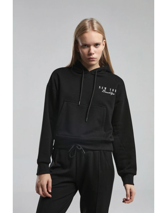 Kadın Siyah Sweatshirt