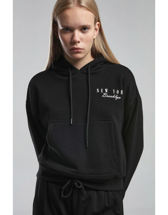 Kadın Siyah Sweatshirt