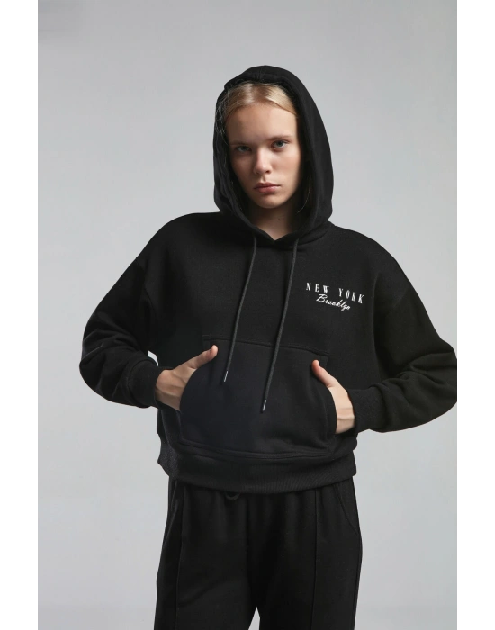 Kadın Siyah Sweatshirt