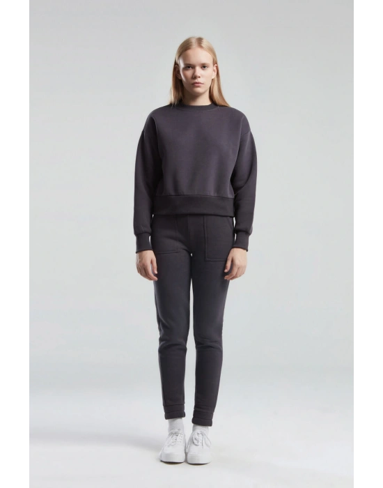 Kadın Antrasit Sweatshirt