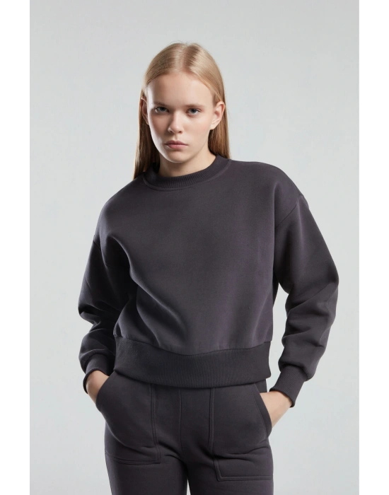 Kadın Antrasit Sweatshirt