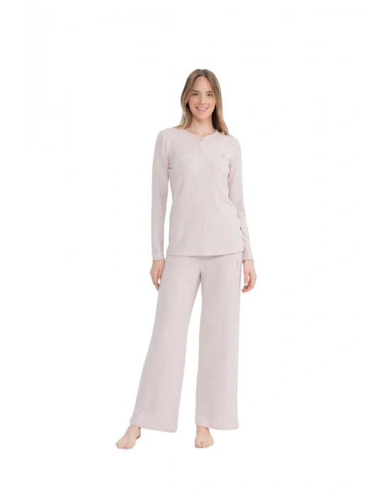 U.S. Polo Assn. Kadın Pembe Patlı Pijama Takımı