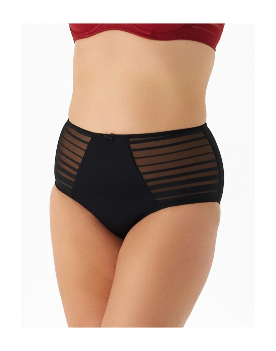 Aster Büyük Beden Çizgili Külot