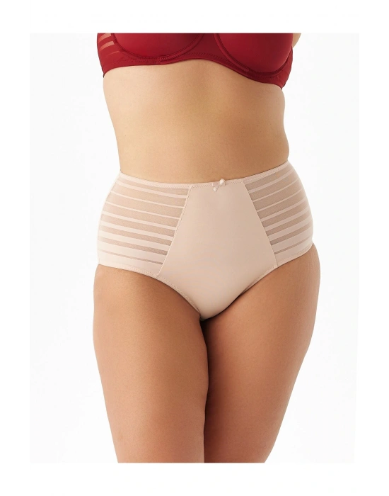 Aster Büyük Beden Çizgili Külot