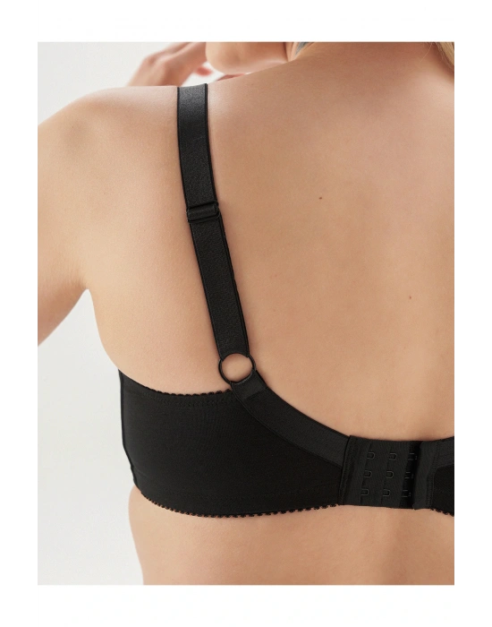 Juno Büyük Beden Balenli Cotton Sütyen