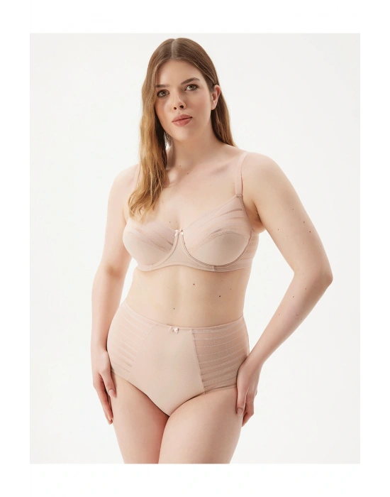 Aster Balenli Toparlayıcı Çizgili Sütyen