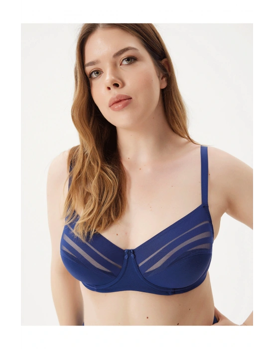 Aster Balenli Toparlayıcı Çizgili Sütyen