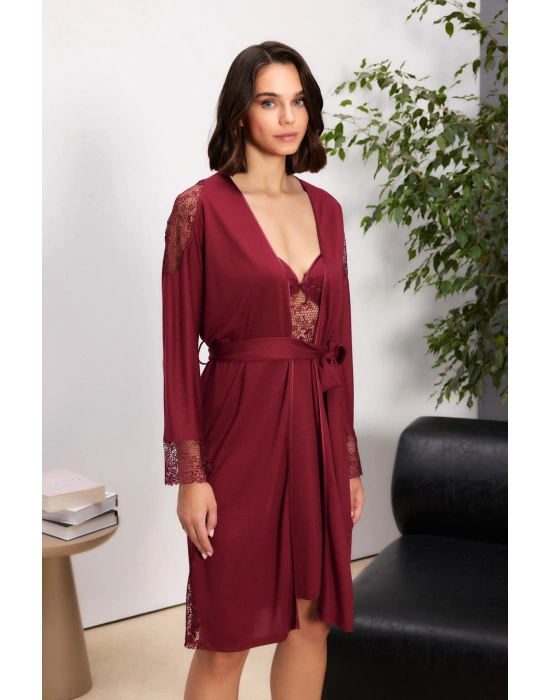 Penye Altılı Gelin Çeyiz Seti - 5000 Bordo