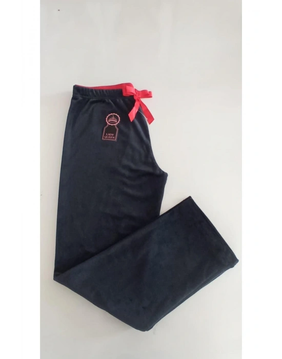 Kadın Kadife Boru Paça Rahat Kesim Pijama Alt