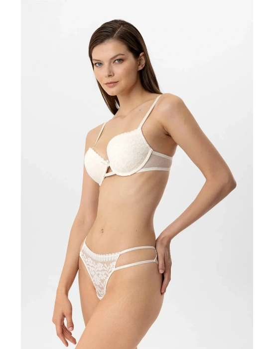 Milan Destekli Push-Up Jartiyer Sütyen Takım