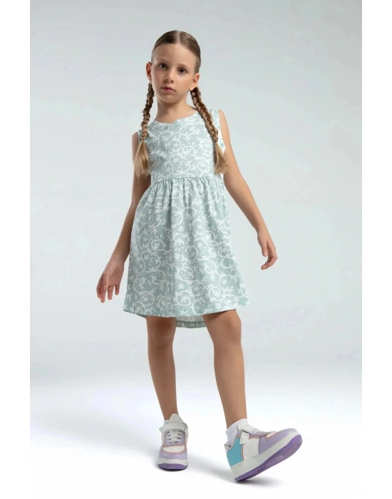 Kız Çocuk Yeşil Elbise