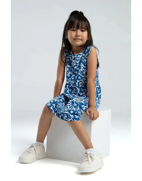 Kız Çocuk Mavi Elbise