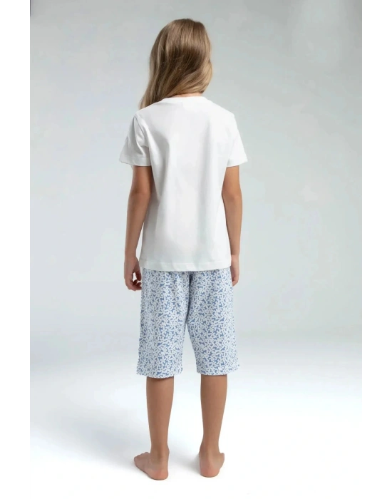 KIZ ÇOCUK KAPRİ TAKIM - Beyaz