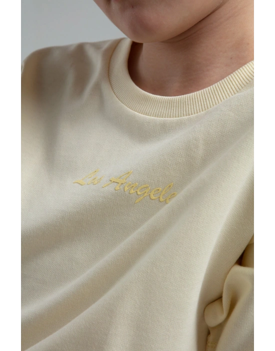 Kız Çocuk Sarı Bermuda Takım