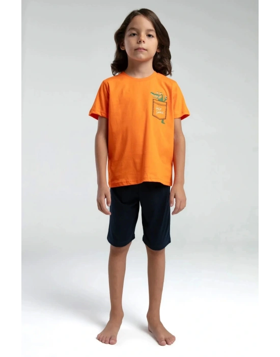 ERKEK ÇOCUK BERMUDA TAKIM - TURUNCU