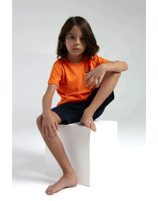 ERKEK ÇOCUK BERMUDA TAKIM - TURUNCU