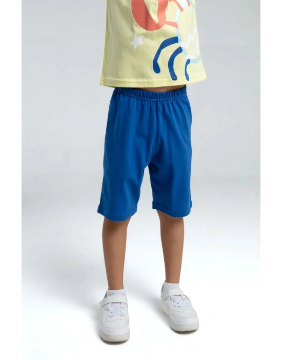 ERKEK ÇOCUK BERMUDA TAKIM - AÇIK SARI